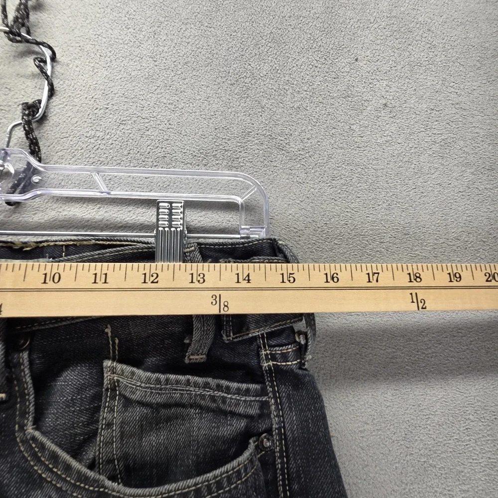 Vintage Levis 504 Jeans Mens Black Straight Charcoal Wash Engineered Fits 30x28